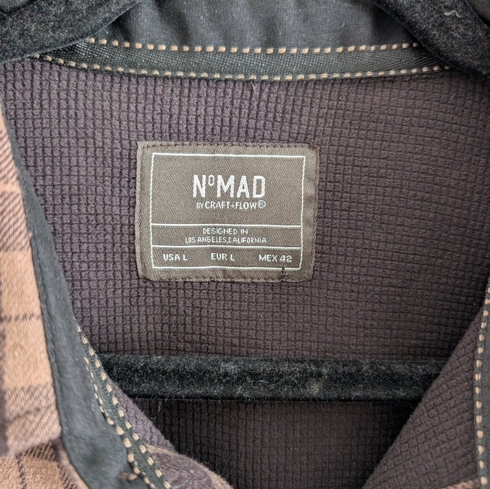 NWT NoMad Brown Plaid Casual Button-Down Shirt - Picture 3 of 7